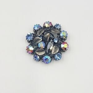 Vintage 50s Rhinestone Aurora Made in Austria Brooch